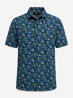 NWT - RLX Ralph Lauren Men’s Golf Polo Shirt – Navy Floral – Size L